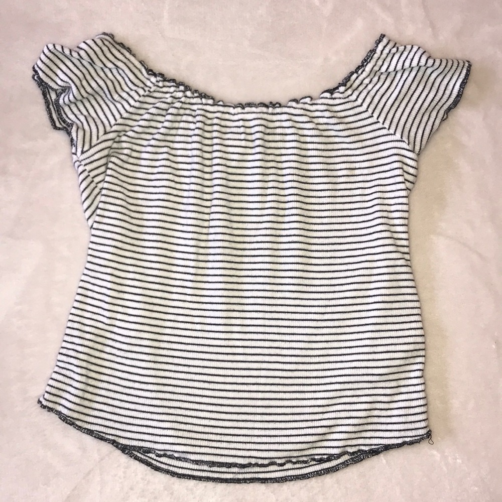 Garage Off the Shoulder Top
